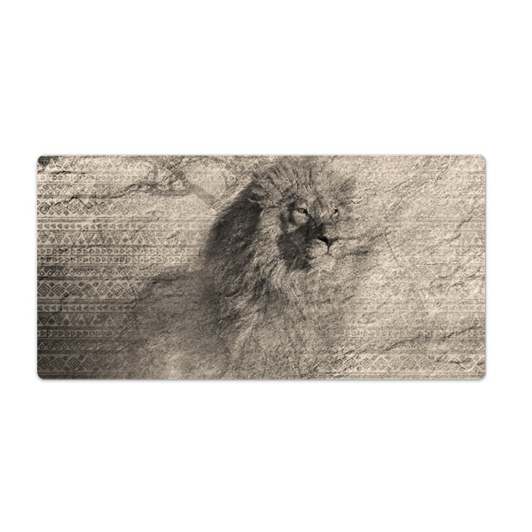Protège bureau Motifs lion africa