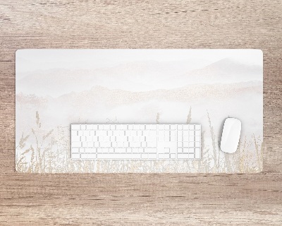 Tapis de bureau Champ dans le brouillard