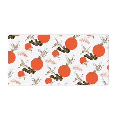 Tapis de bureau Grues nuages points