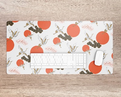 Tapis de bureau Grues nuages points