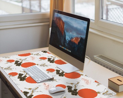 Tapis de bureau Grues nuages points