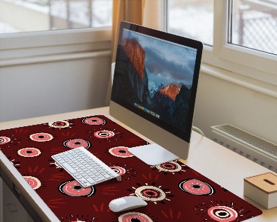 Sous-main bureau Motif yeux bordeaux