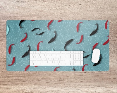 Sous main de bureau Motifs de carpes et de vagues