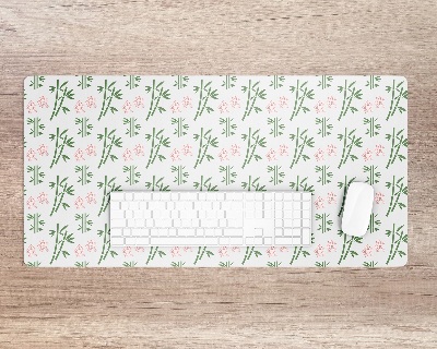 Protège bureau Bambous et fleurs