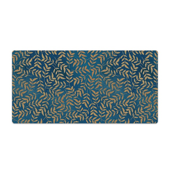 Protège bureau Feuilles d'or