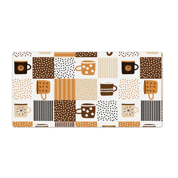 Protège bureau Tasses céramique plats
