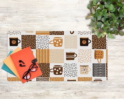 Protège bureau Tasses céramique plats