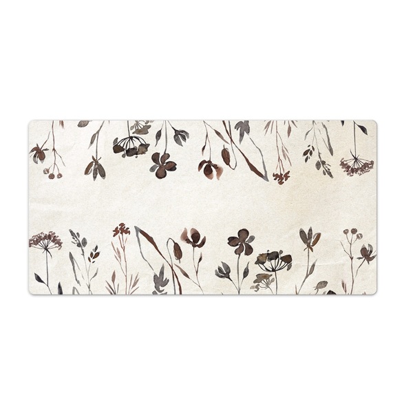 Sous-main bureau Ombres de fleurs