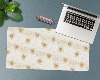 Sous main de bureau Feuilles du soleil d'or