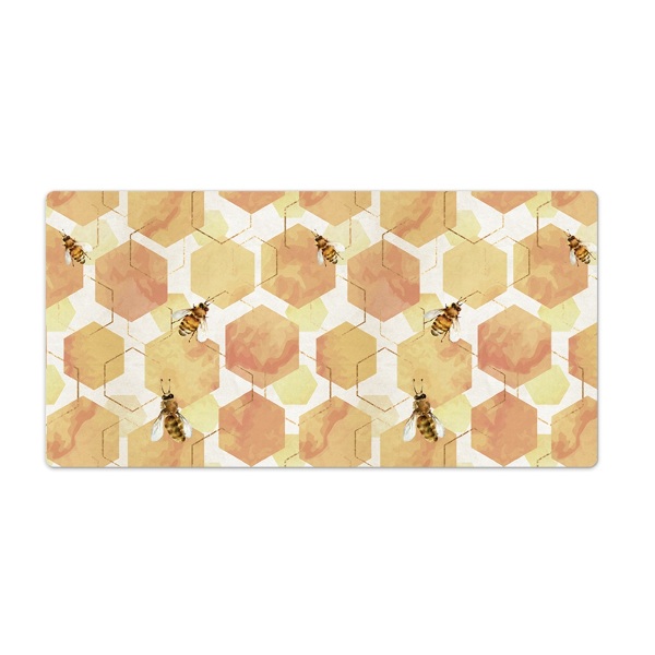 Tapis de bureau Les abeilles les rayons de miel