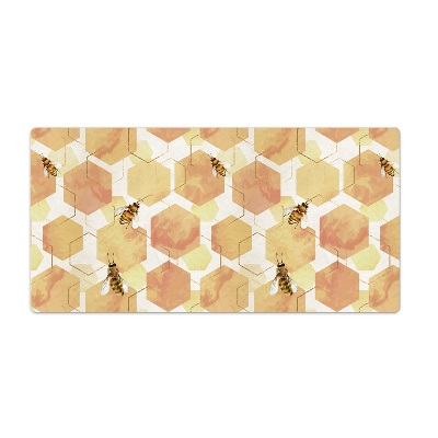 Tapis de bureau Les abeilles les rayons de miel