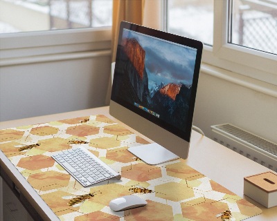 Tapis de bureau Les abeilles les rayons de miel
