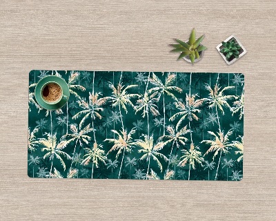 Sous main de bureau Motif tropical de palmiers