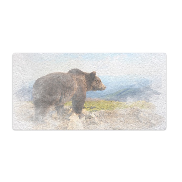 Tapis de bureau Ours aquarelle
