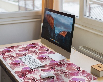 Sous main de bureau Fleurs aquarelles colorées