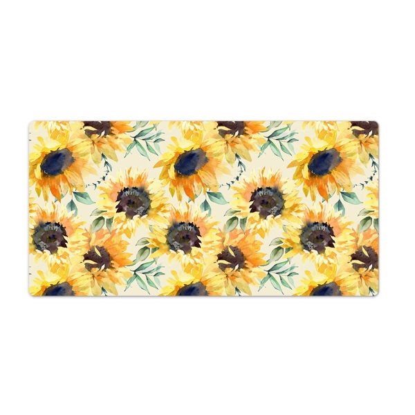 Protège bureau Tournesols dorés