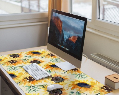 Protège bureau Tournesols dorés