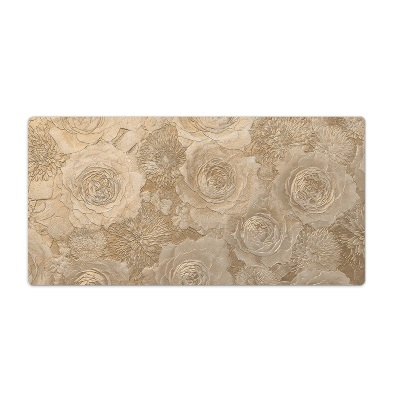 Sous main de bureau Roses en relief