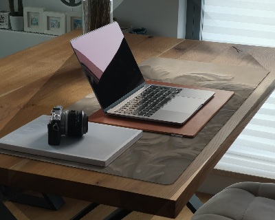 Sous main de bureau Feuilles dans le sable