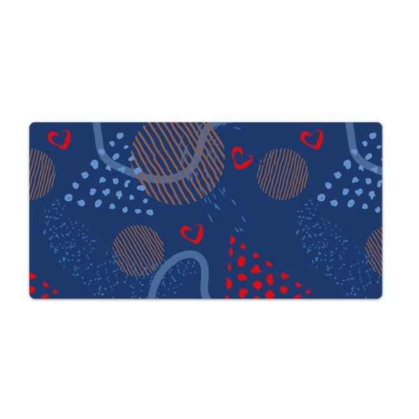 Tapis de bureau Gribouillages d'amour