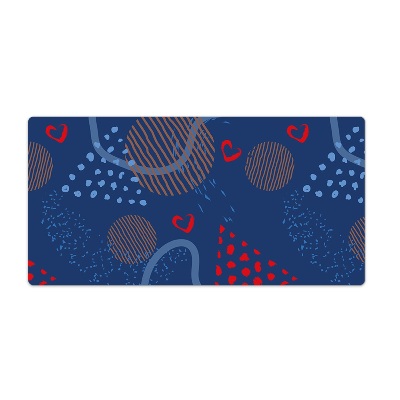 Tapis de bureau Gribouillages d'amour