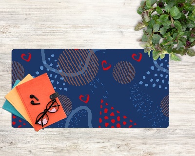Tapis de bureau Gribouillages d'amour