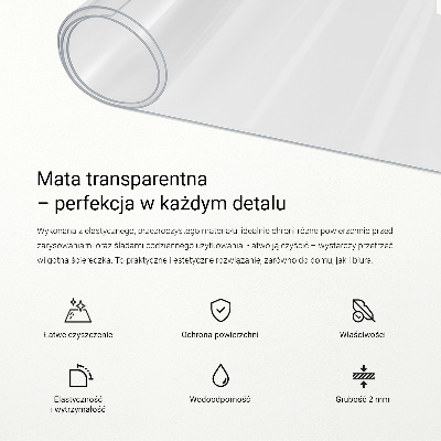 Sous-main bureau universel transparent