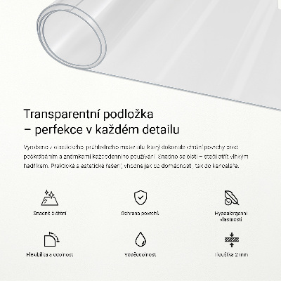 Sous-main bureau universel transparent