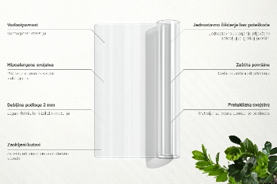 Sous-main bureau universel transparent