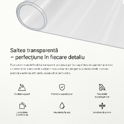 Sous-main bureau universel transparent