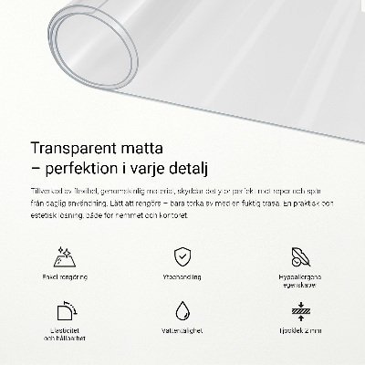 Sous-main bureau universel transparent