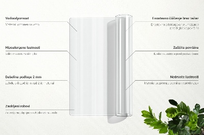 Sous-main bureau universel transparent