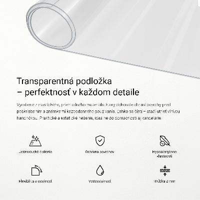 Sous-main bureau universel transparent