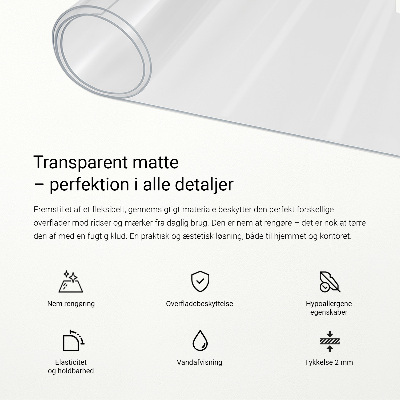Sous-main bureau universel transparent
