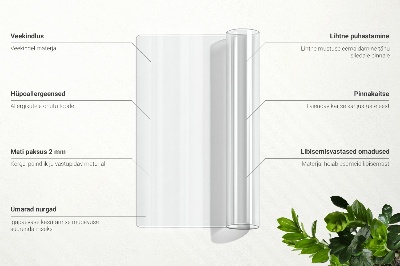 Sous-main bureau universel transparent