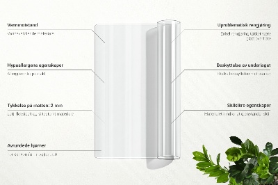 Sous-main bureau universel transparent