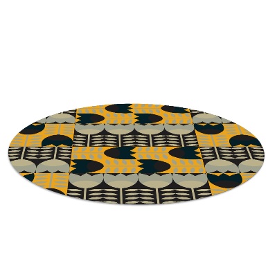 Tapis de protection de sol Motif de broderie tulipes