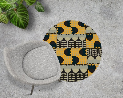 Tapis de protection de sol Motif de broderie tulipes