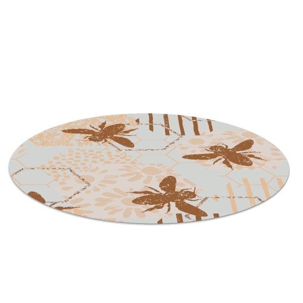 Tapis de chaise de bureau Miel de fleurs d'abeilles