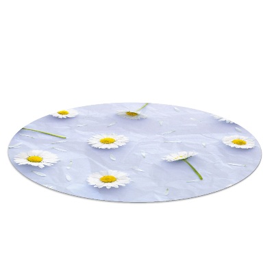 Tapis de protection de sol Marguerites blanches