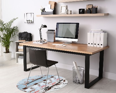 Tapis fauteuil bureau rond Peintures africaines