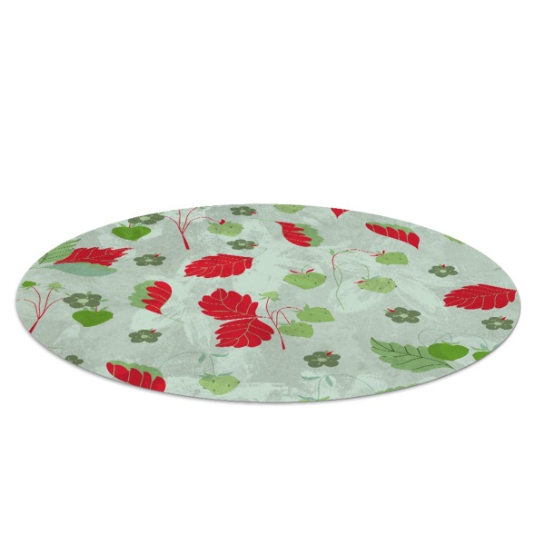 Tapis de chaise de bureau Fraise des bois