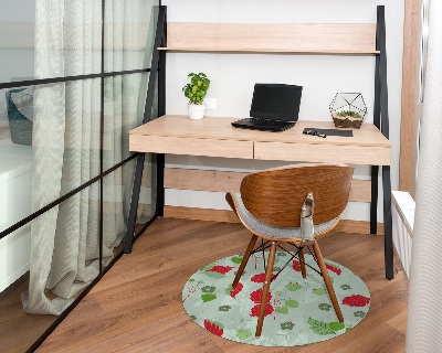 Tapis de chaise de bureau Fraise des bois