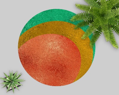 Tapis de chaise de bureau Cercles abstraits
