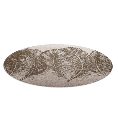 Tapis de protection de sol Motif de plumes d'oiseaux