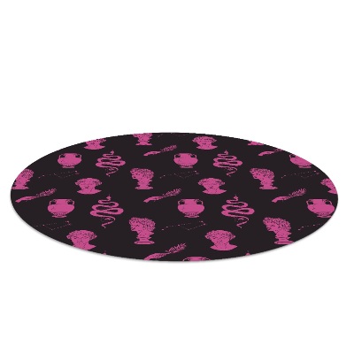 Tapis fauteuil bureau rond Modèle grec ancien