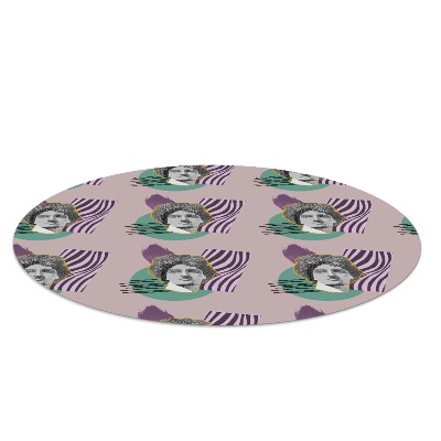 Tapis de chaise de bureau Sculpture minimaliste
