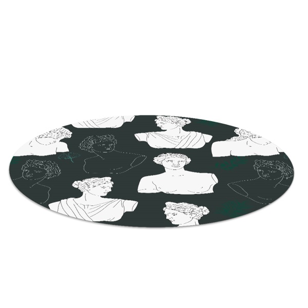 Tapis de chaise de bureau Composition de sculptures