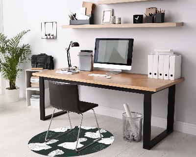 Tapis de chaise de bureau Composition de sculptures