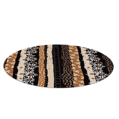 Tapis de chaise de bureau Mosaïque de fleurs d'abeilles